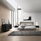 Armen Living Legend 4 Piece Gray Fabric King Platform Bedroom Set with Dresser and Nightstands SETLEBDCHKG4B - alternate 8